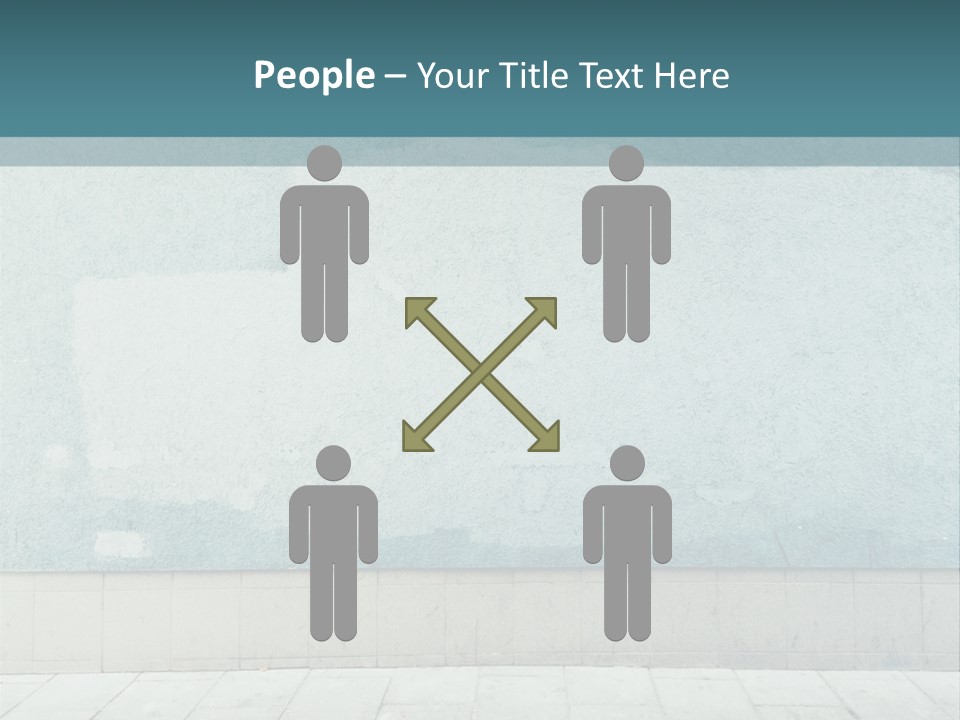 A Person Sitting On A Bench In Front Of A Wall PowerPoint Template