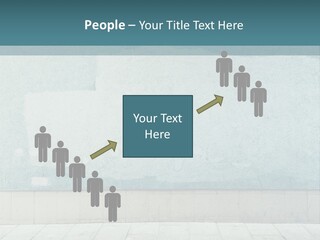 A Person Sitting On A Bench In Front Of A Wall PowerPoint Template