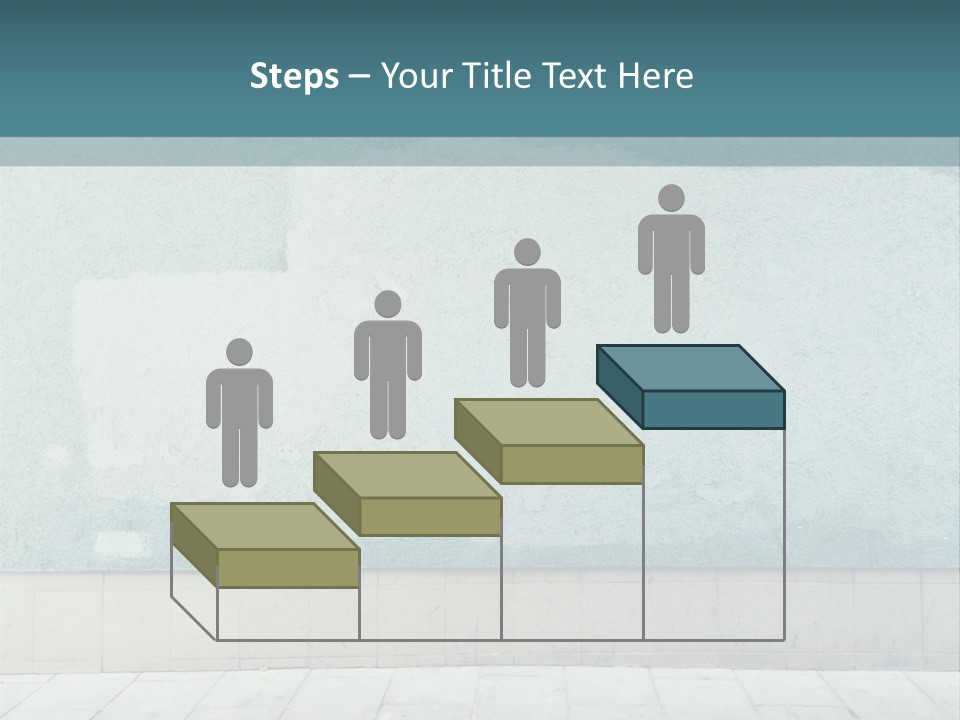 A Person Sitting On A Bench In Front Of A Wall PowerPoint Template