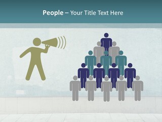 A Person Sitting On A Bench In Front Of A Wall PowerPoint Template