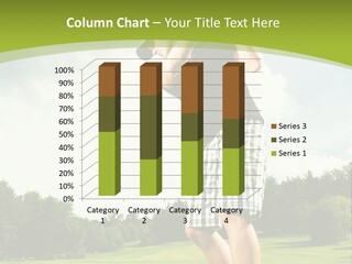 A Man Is Playing Golf On A Green Field PowerPoint Template