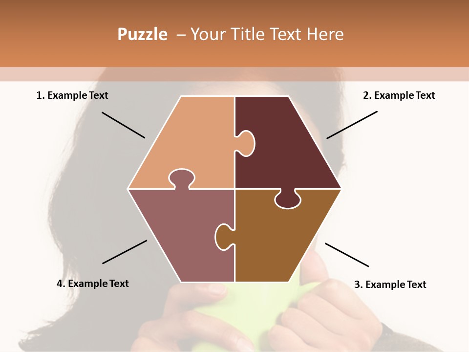 A Woman Holding A Cup Of Coffee In Her Hands PowerPoint Template