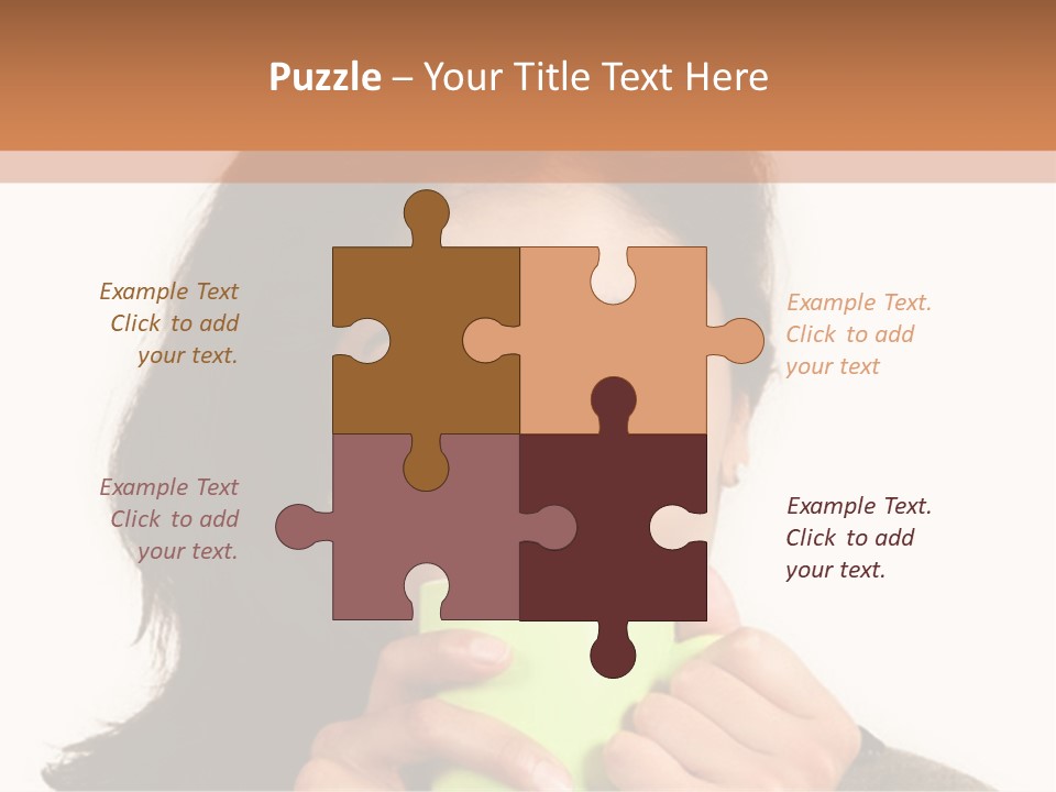 A Woman Holding A Cup Of Coffee In Her Hands PowerPoint Template