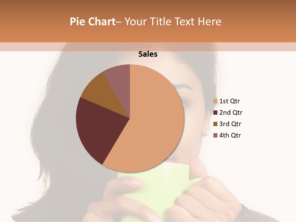 A Woman Holding A Cup Of Coffee In Her Hands PowerPoint Template