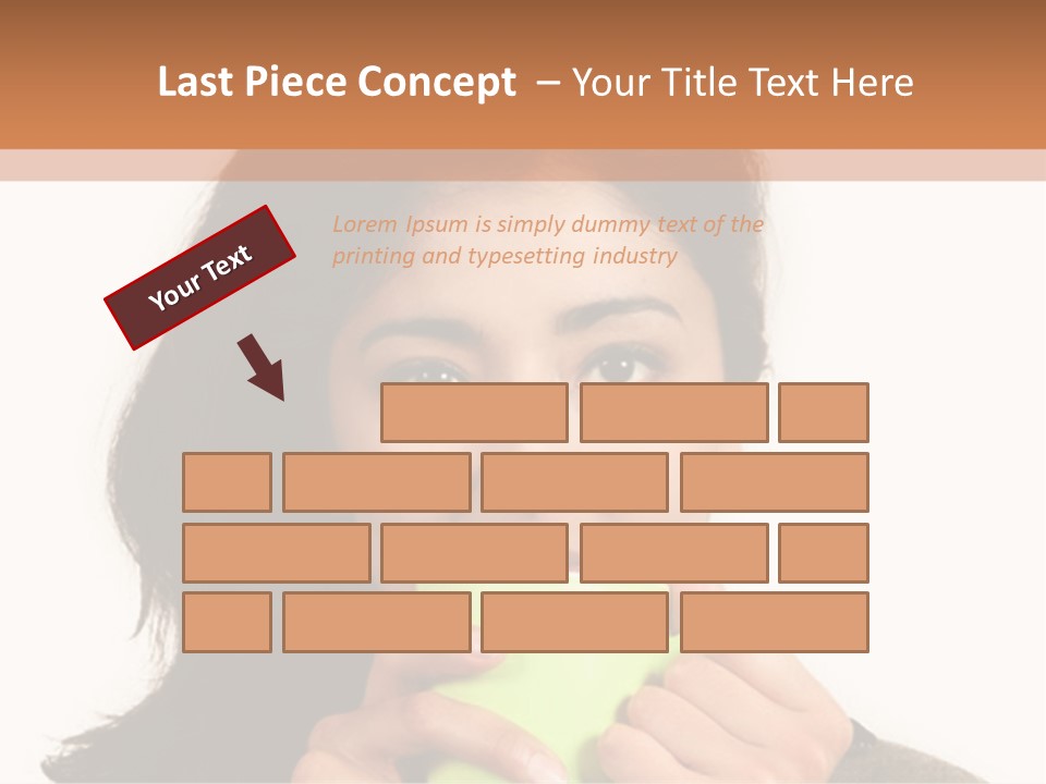 A Woman Holding A Cup Of Coffee In Her Hands PowerPoint Template