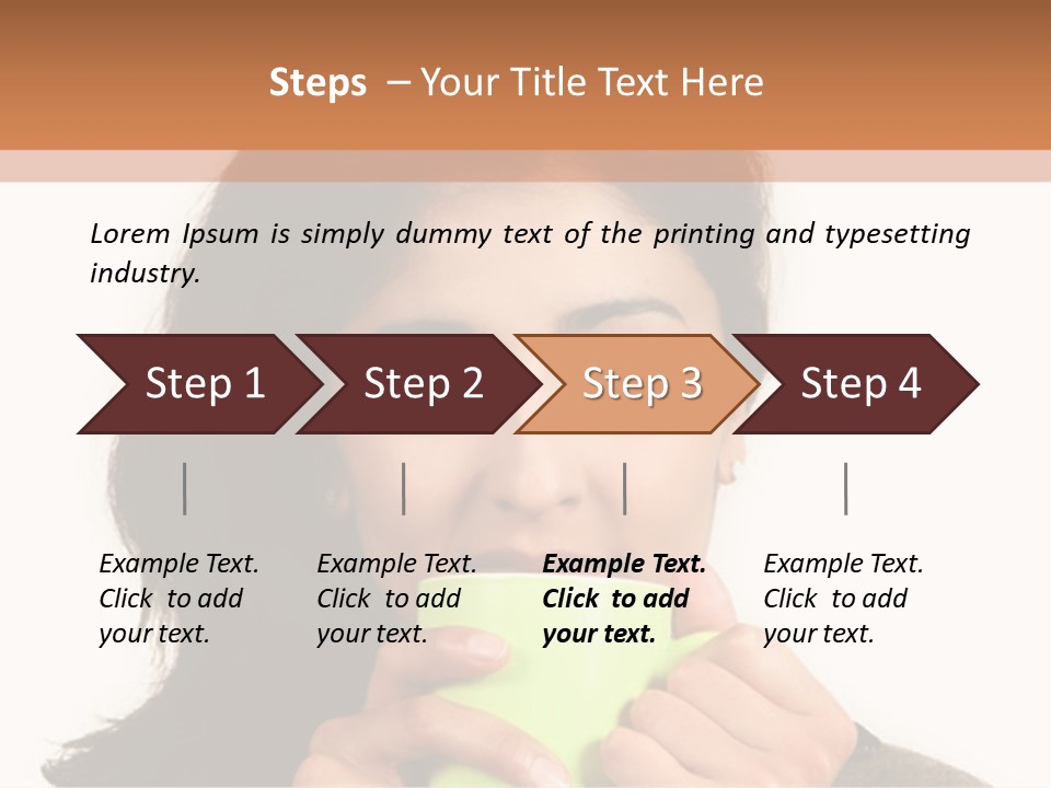 A Woman Holding A Cup Of Coffee In Her Hands PowerPoint Template