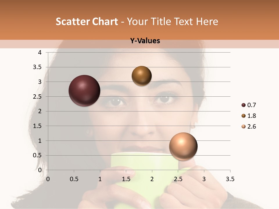 A Woman Holding A Cup Of Coffee In Her Hands PowerPoint Template