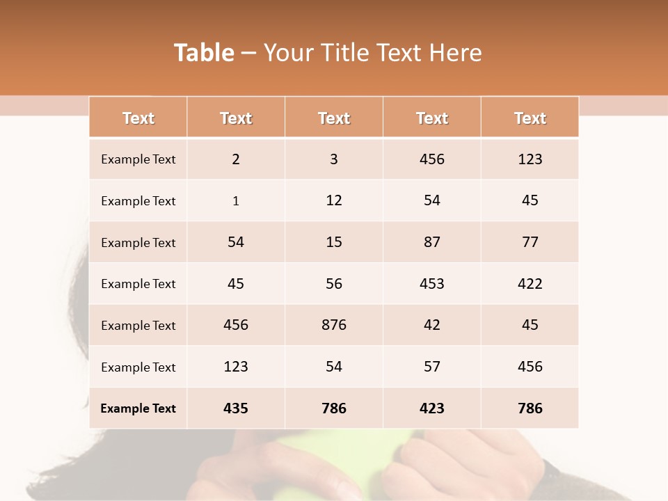 A Woman Holding A Cup Of Coffee In Her Hands PowerPoint Template