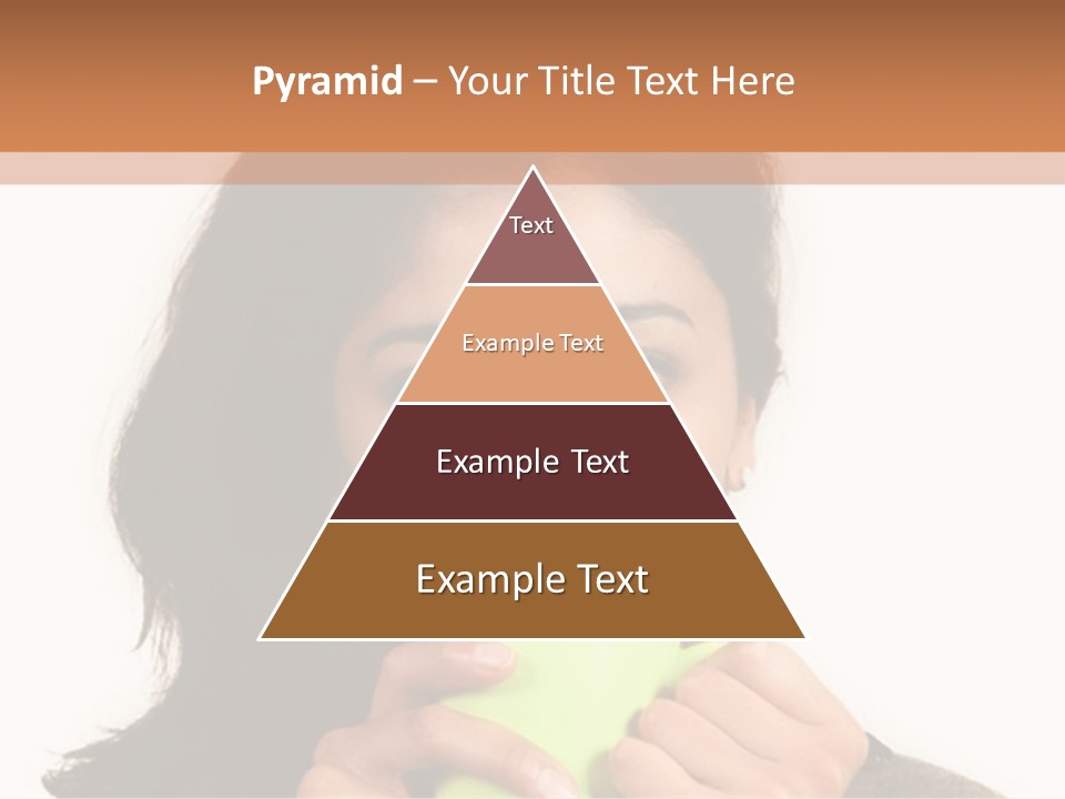 A Woman Holding A Cup Of Coffee In Her Hands PowerPoint Template