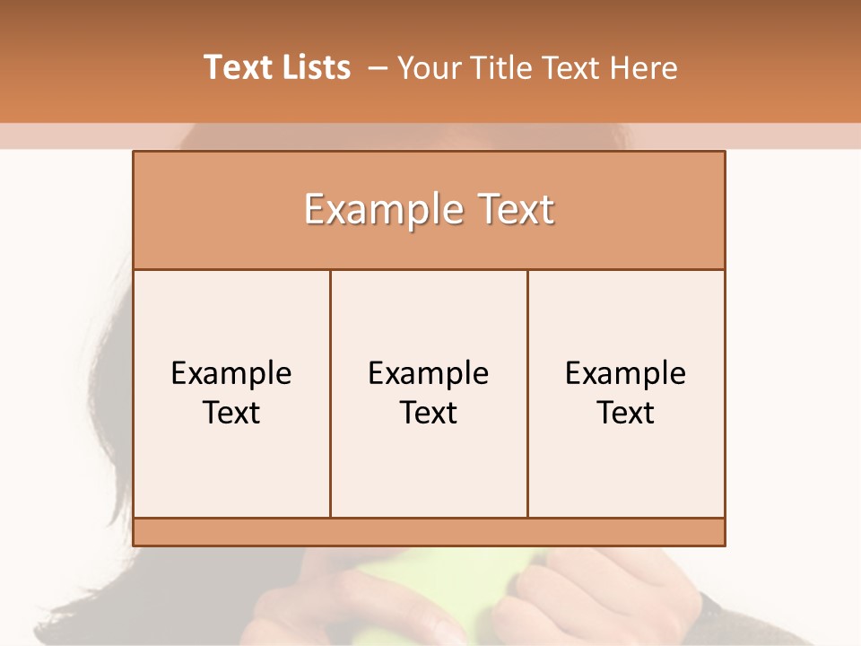 A Woman Holding A Cup Of Coffee In Her Hands PowerPoint Template