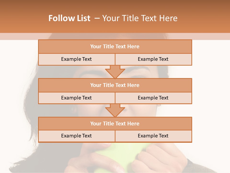 A Woman Holding A Cup Of Coffee In Her Hands PowerPoint Template