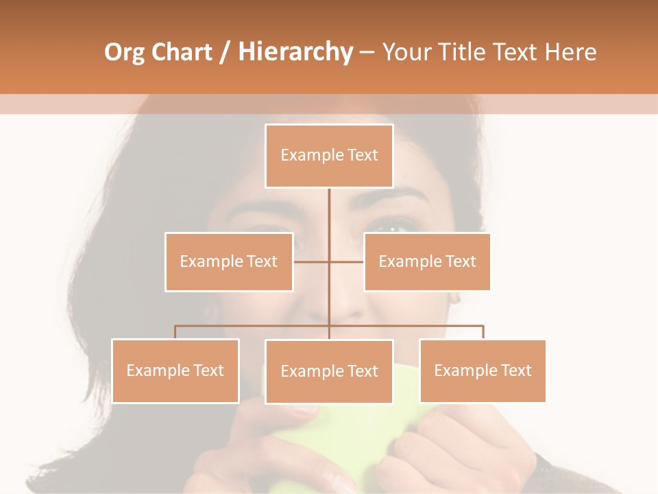 A Woman Holding A Cup Of Coffee In Her Hands PowerPoint Template