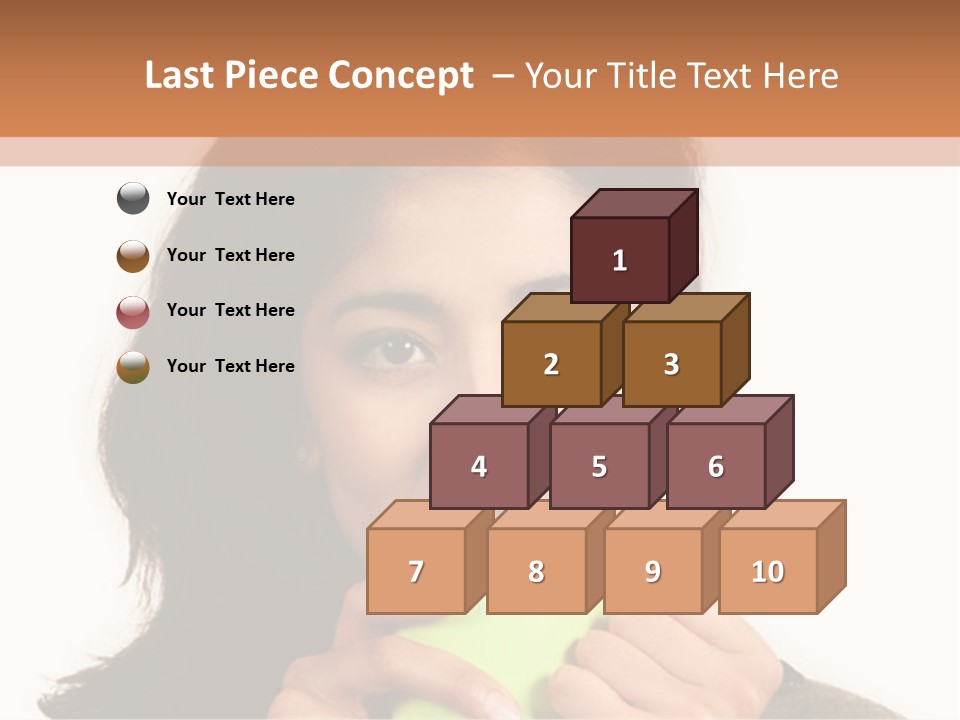 A Woman Holding A Cup Of Coffee In Her Hands PowerPoint Template