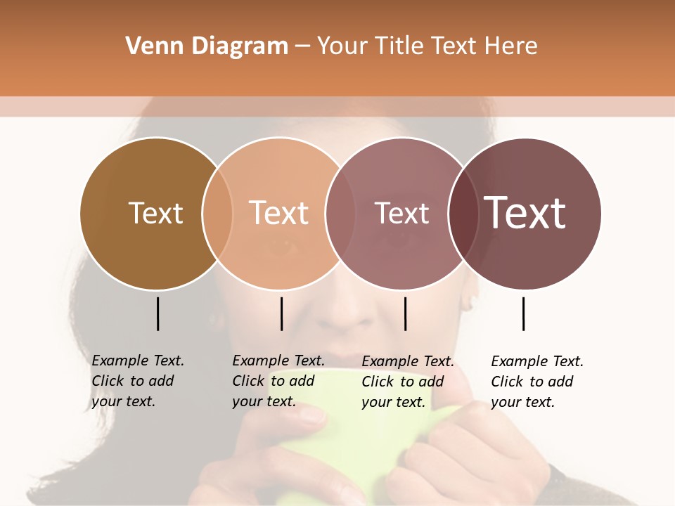 A Woman Holding A Cup Of Coffee In Her Hands PowerPoint Template