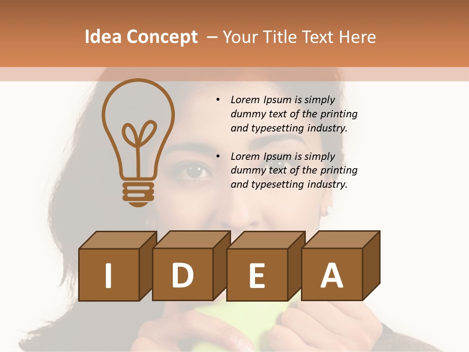 A Woman Holding A Cup Of Coffee In Her Hands PowerPoint Template