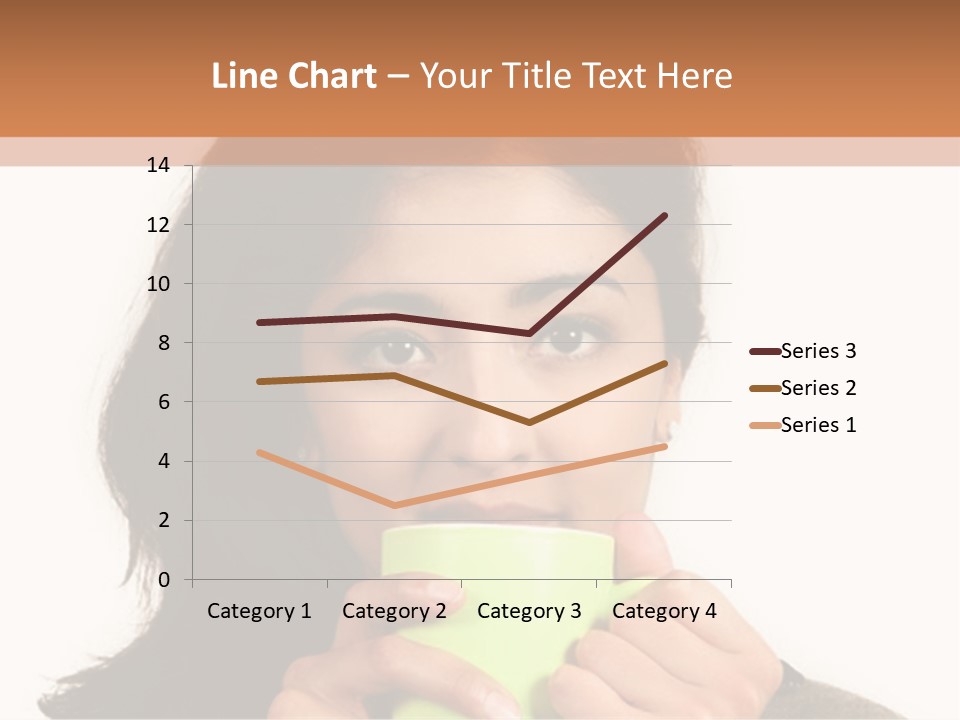 A Woman Holding A Cup Of Coffee In Her Hands PowerPoint Template