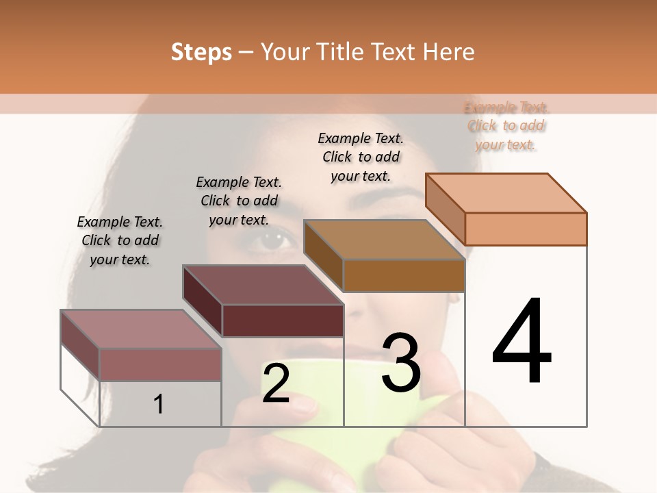 A Woman Holding A Cup Of Coffee In Her Hands PowerPoint Template