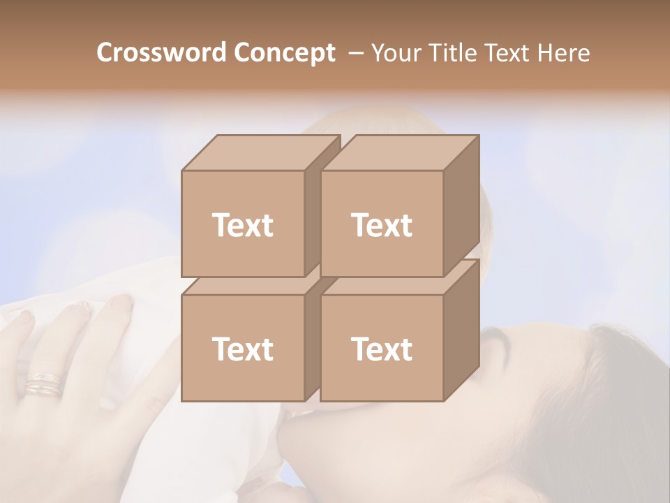 A Woman Holding A Baby In Her Arms PowerPoint Template
