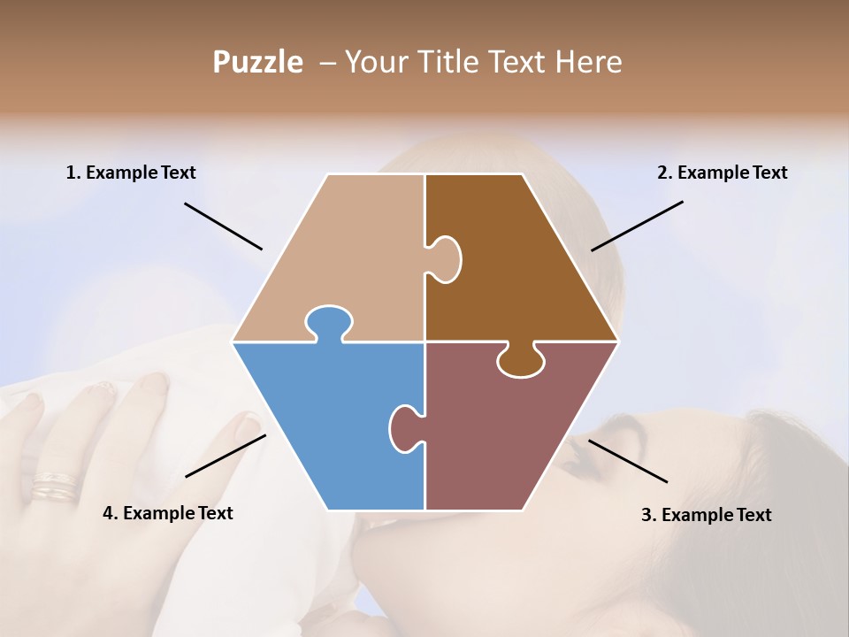 A Woman Holding A Baby In Her Arms PowerPoint Template