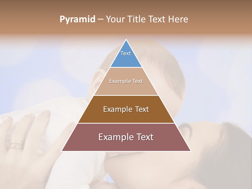 A Woman Holding A Baby In Her Arms PowerPoint Template