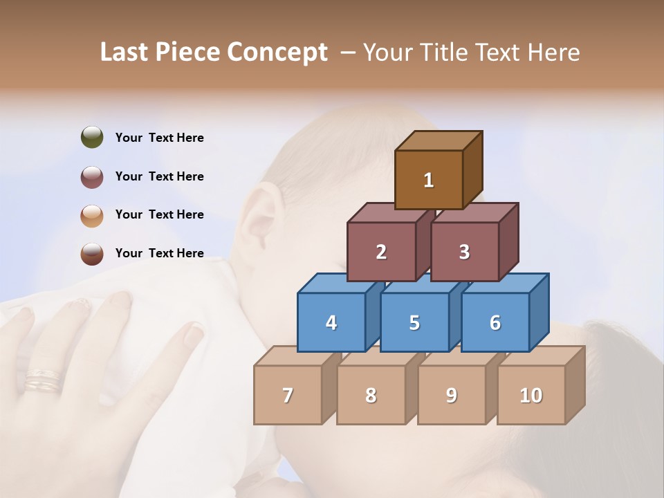 A Woman Holding A Baby In Her Arms PowerPoint Template