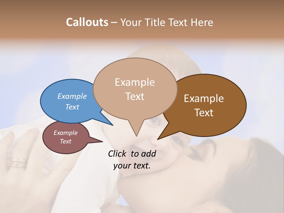 A Woman Holding A Baby In Her Arms PowerPoint Template