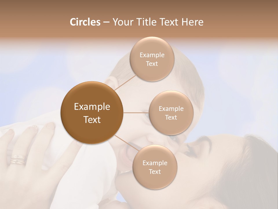 A Woman Holding A Baby In Her Arms PowerPoint Template