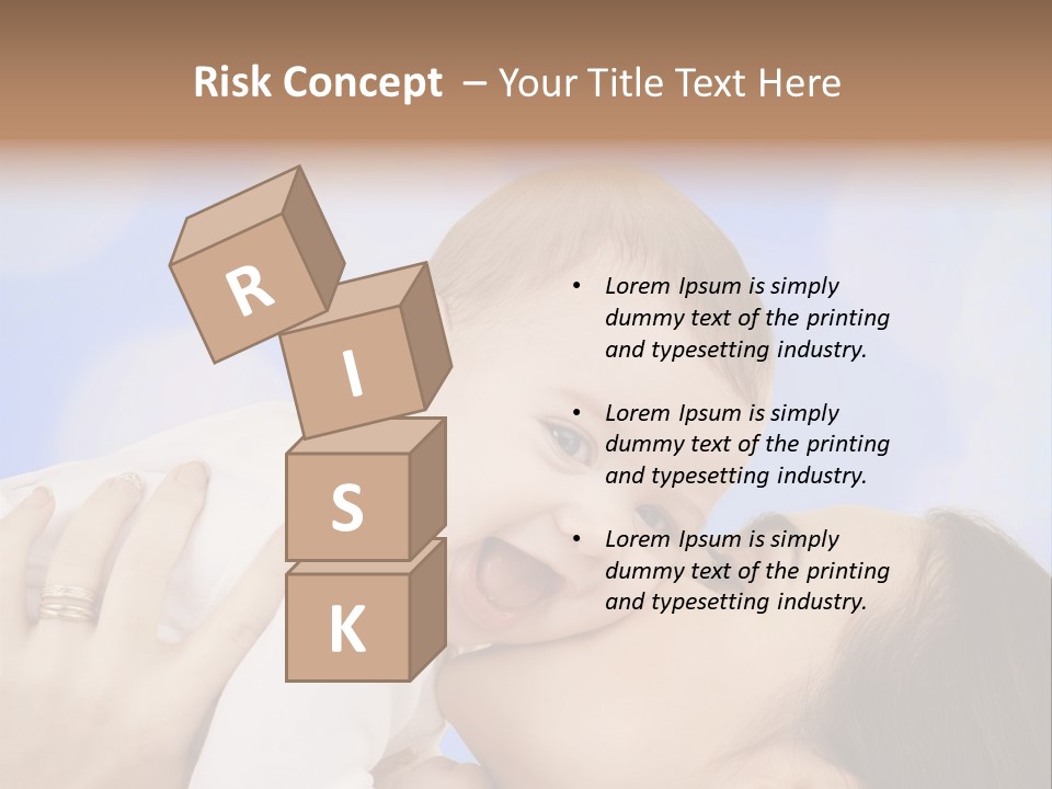 A Woman Holding A Baby In Her Arms PowerPoint Template