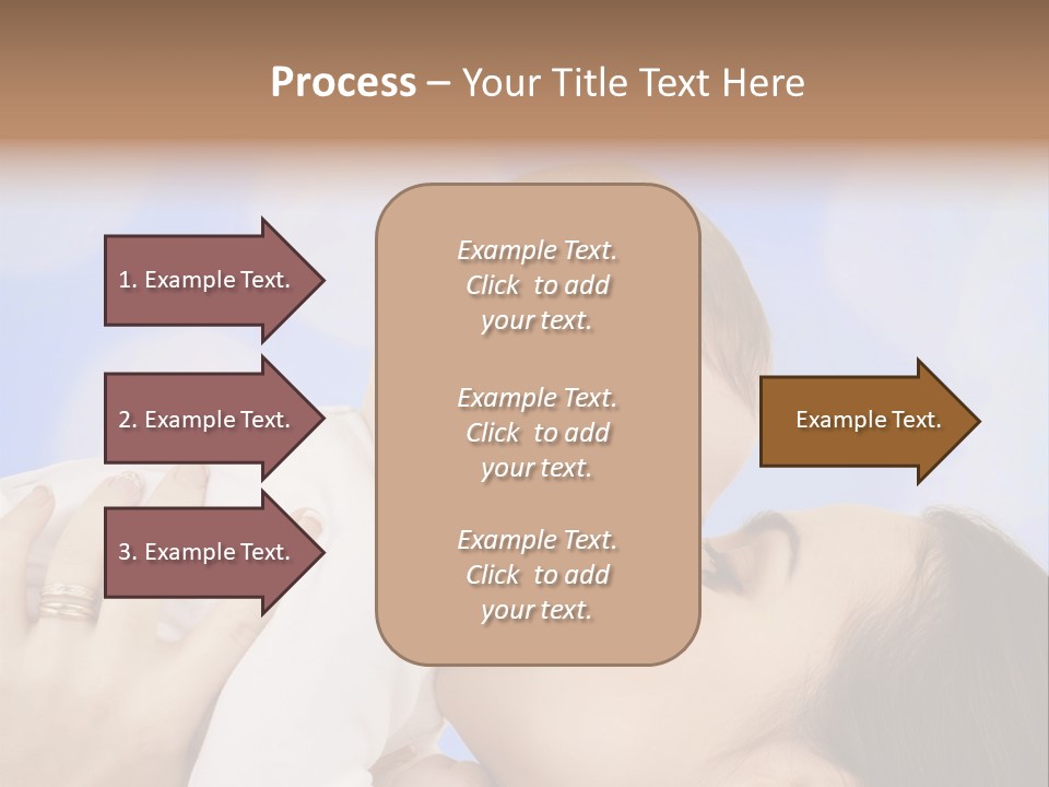 A Woman Holding A Baby In Her Arms PowerPoint Template