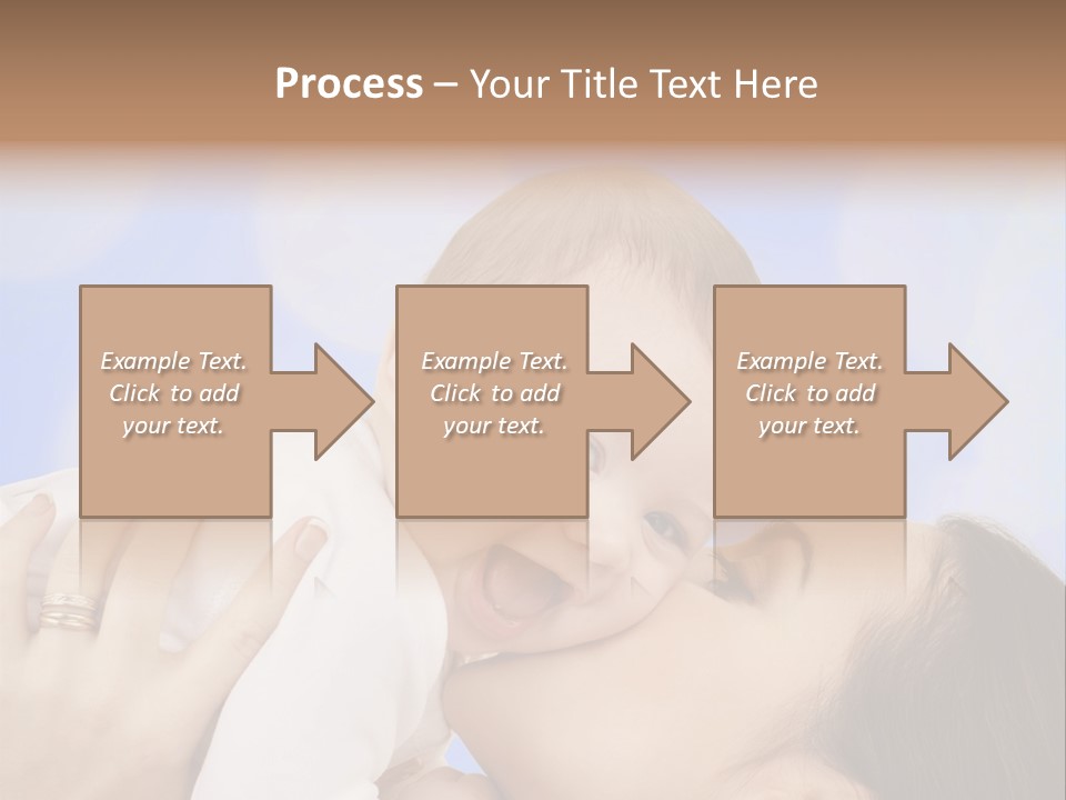 A Woman Holding A Baby In Her Arms PowerPoint Template