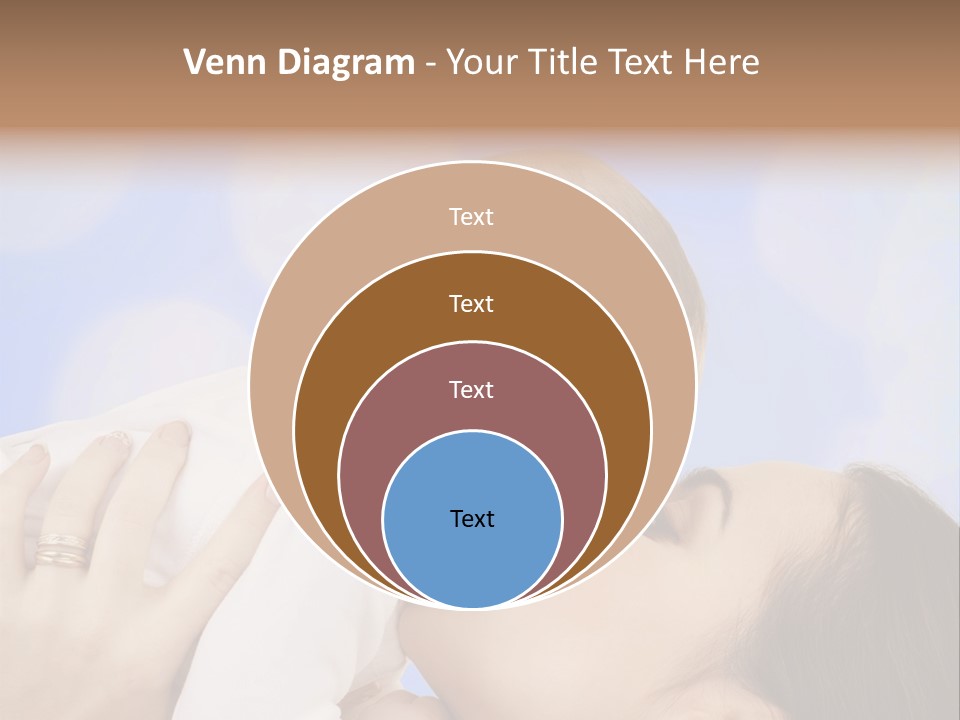 A Woman Holding A Baby In Her Arms PowerPoint Template