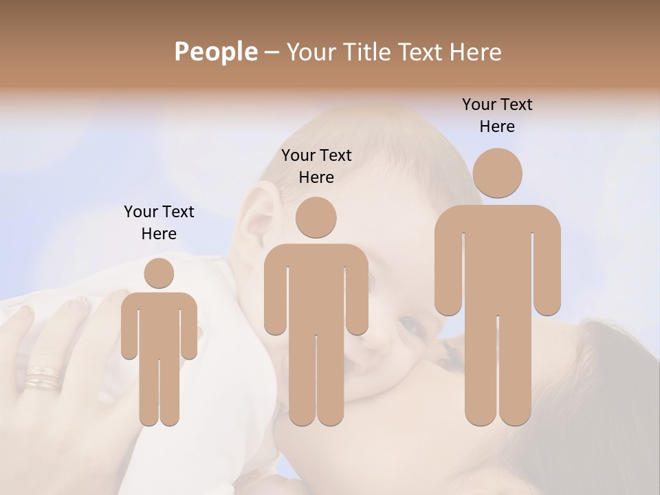 A Woman Holding A Baby In Her Arms PowerPoint Template