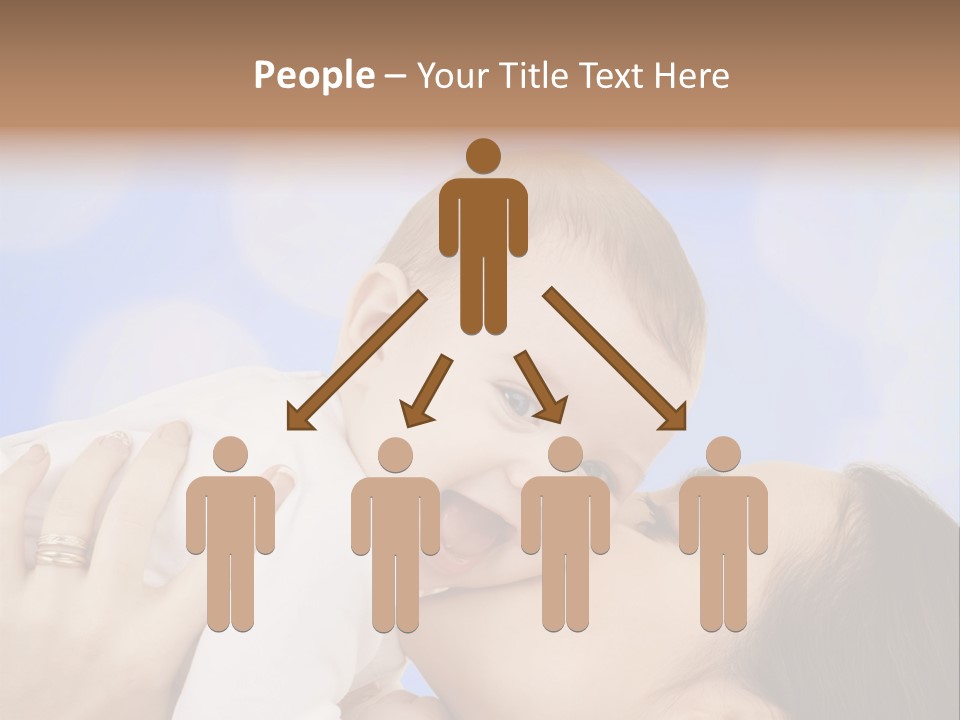 A Woman Holding A Baby In Her Arms PowerPoint Template