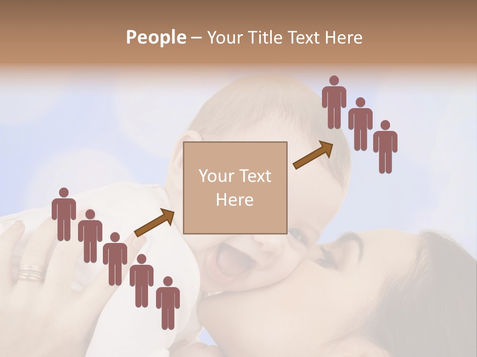 A Woman Holding A Baby In Her Arms PowerPoint Template