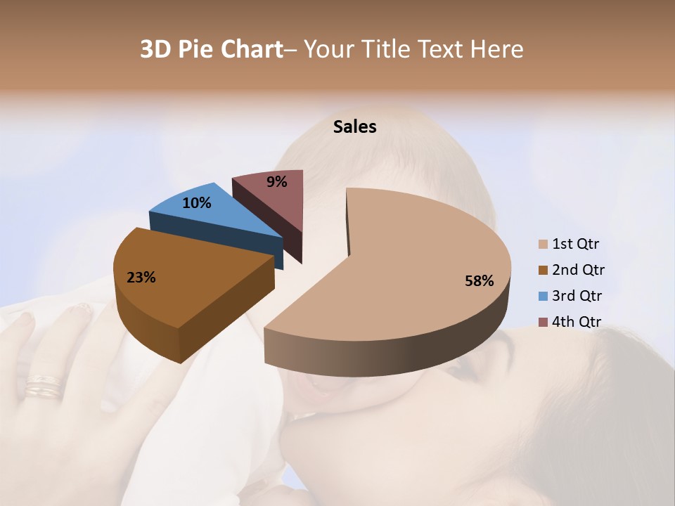 A Woman Holding A Baby In Her Arms PowerPoint Template