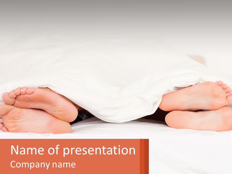 A Person Laying In Bed Under A White Blanket PowerPoint Template