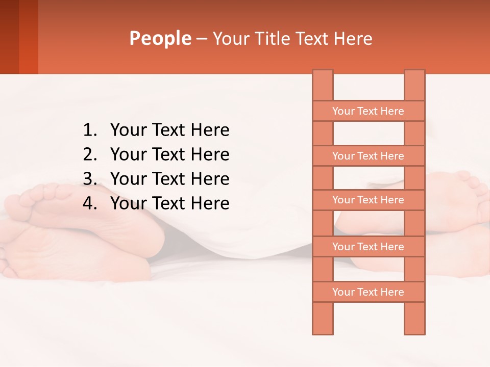 A Person Laying In Bed Under A White Blanket PowerPoint Template