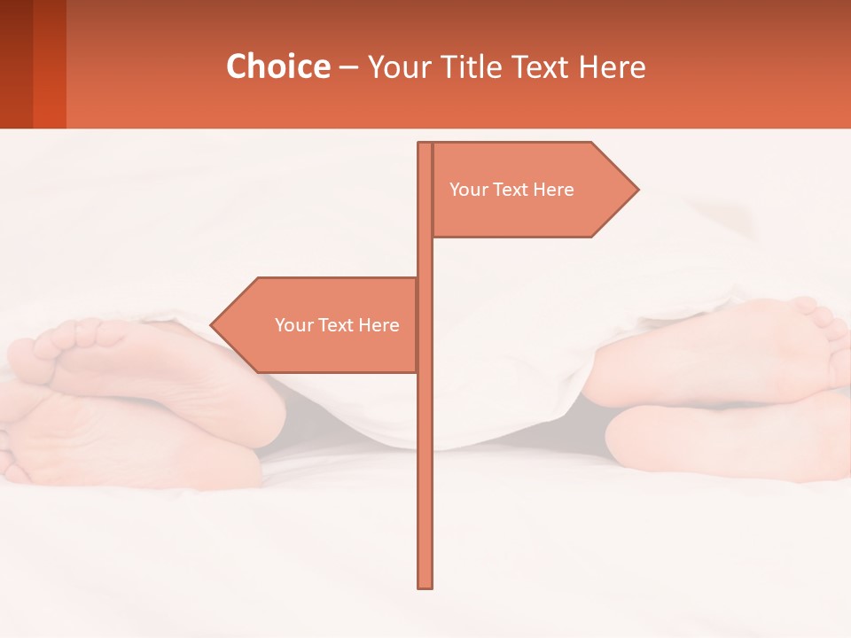 A Person Laying In Bed Under A White Blanket PowerPoint Template