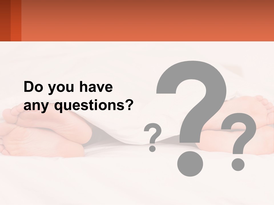 A Person Laying In Bed Under A White Blanket PowerPoint Template