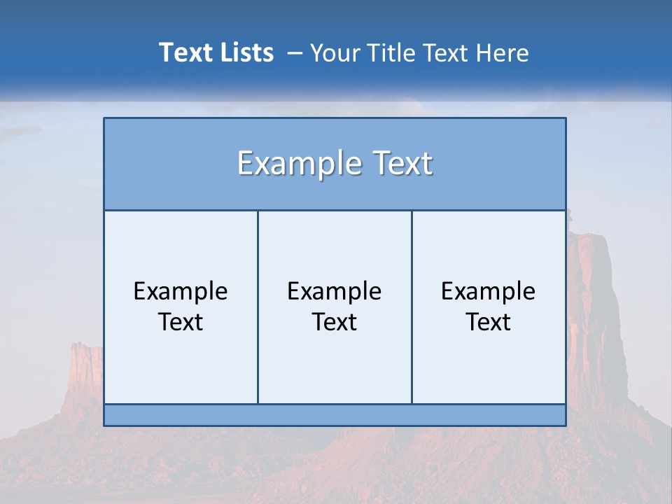 A Desert Landscape With A Mountain In The Background PowerPoint Template