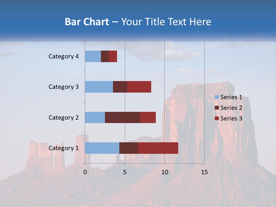 A Desert Landscape With A Mountain In The Background PowerPoint Template