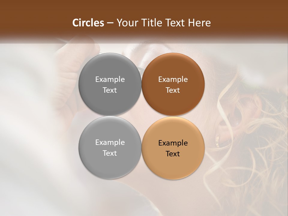 A Woman Getting Her Makeup Done By A Professional Makeup Artist PowerPoint Template