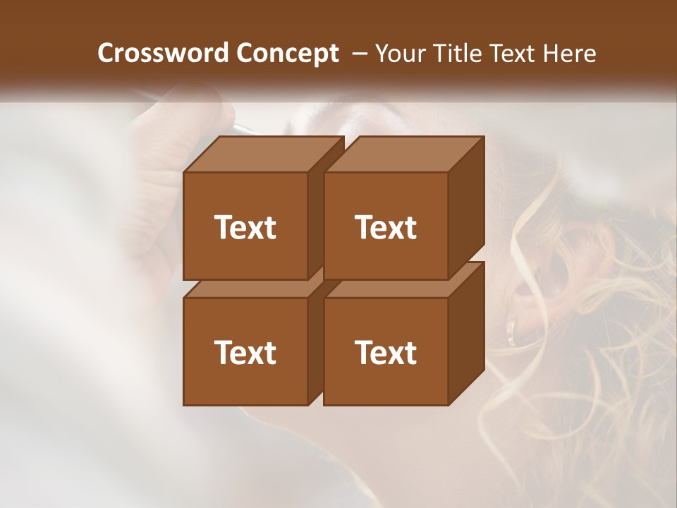 A Woman Getting Her Makeup Done By A Professional Makeup Artist PowerPoint Template