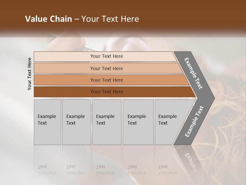 A Woman Getting Her Makeup Done By A Professional Makeup Artist PowerPoint Template