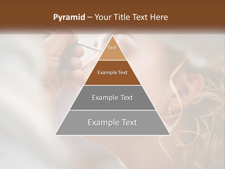 A Woman Getting Her Makeup Done By A Professional Makeup Artist PowerPoint Template