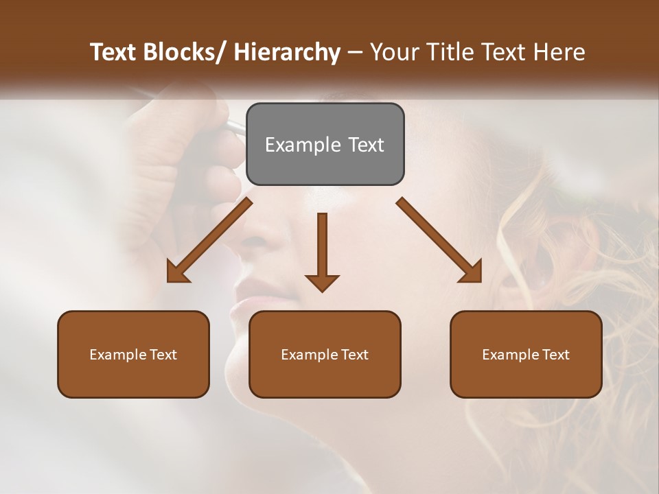 A Woman Getting Her Makeup Done By A Professional Makeup Artist PowerPoint Template
