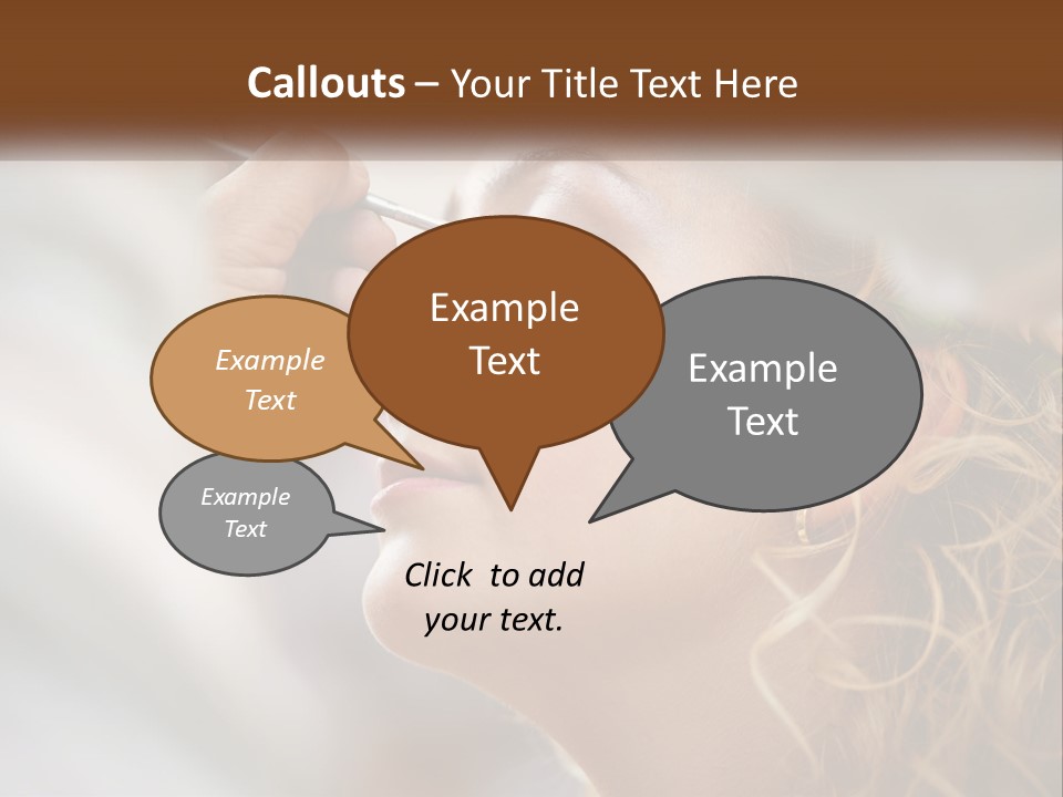 A Woman Getting Her Makeup Done By A Professional Makeup Artist PowerPoint Template
