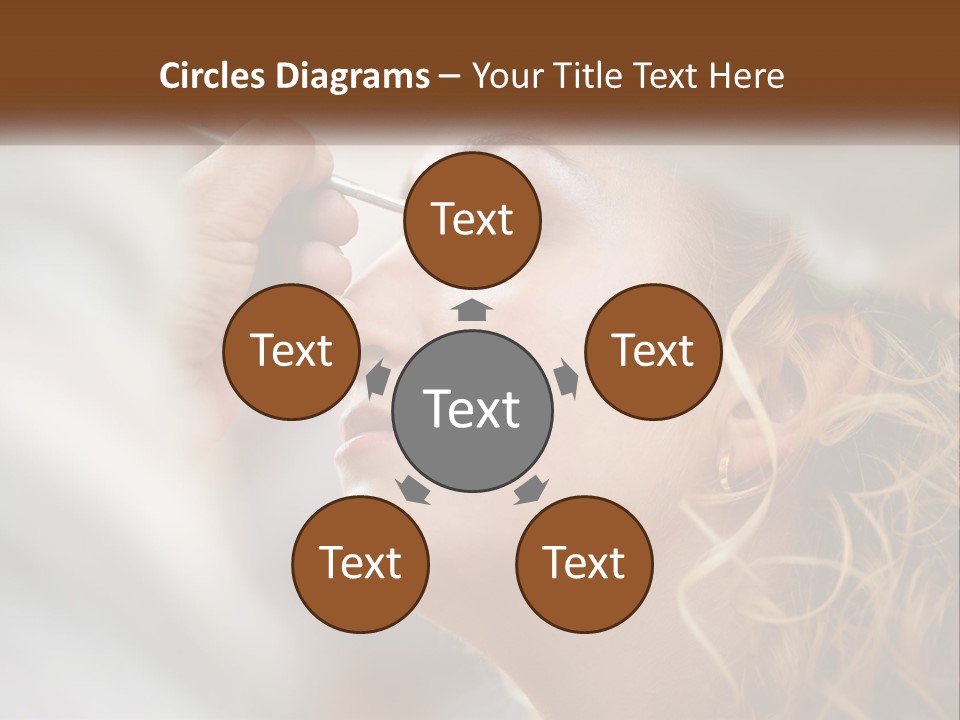 A Woman Getting Her Makeup Done By A Professional Makeup Artist PowerPoint Template