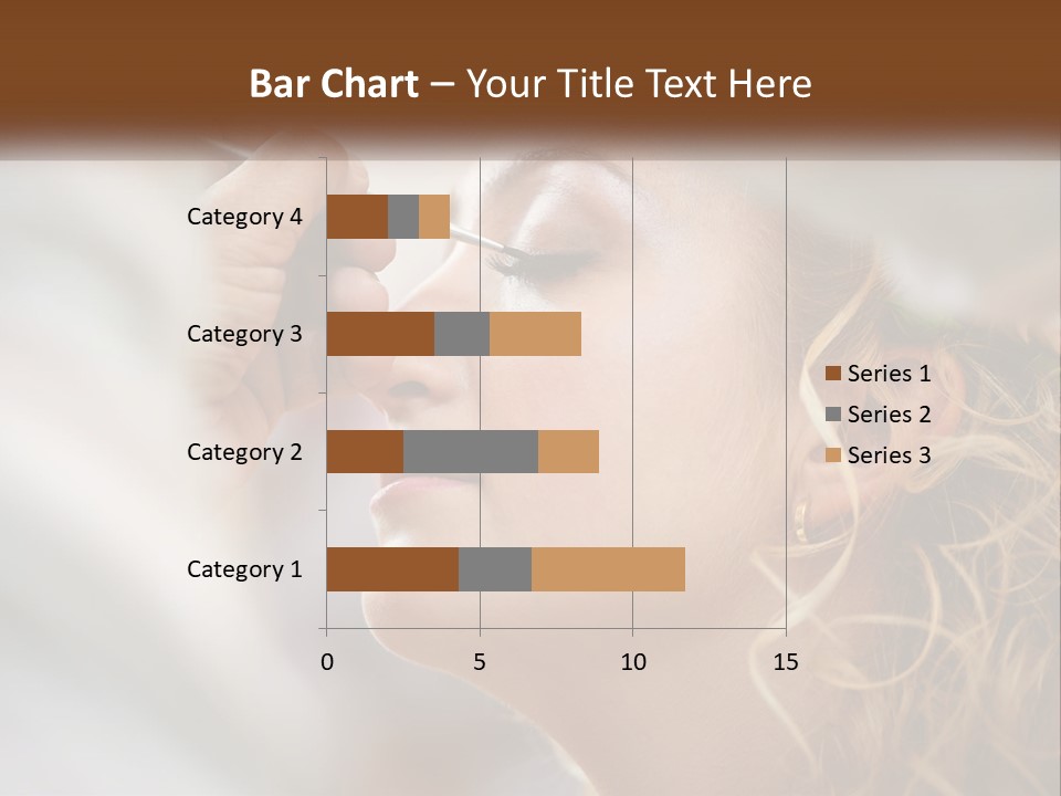 A Woman Getting Her Makeup Done By A Professional Makeup Artist PowerPoint Template