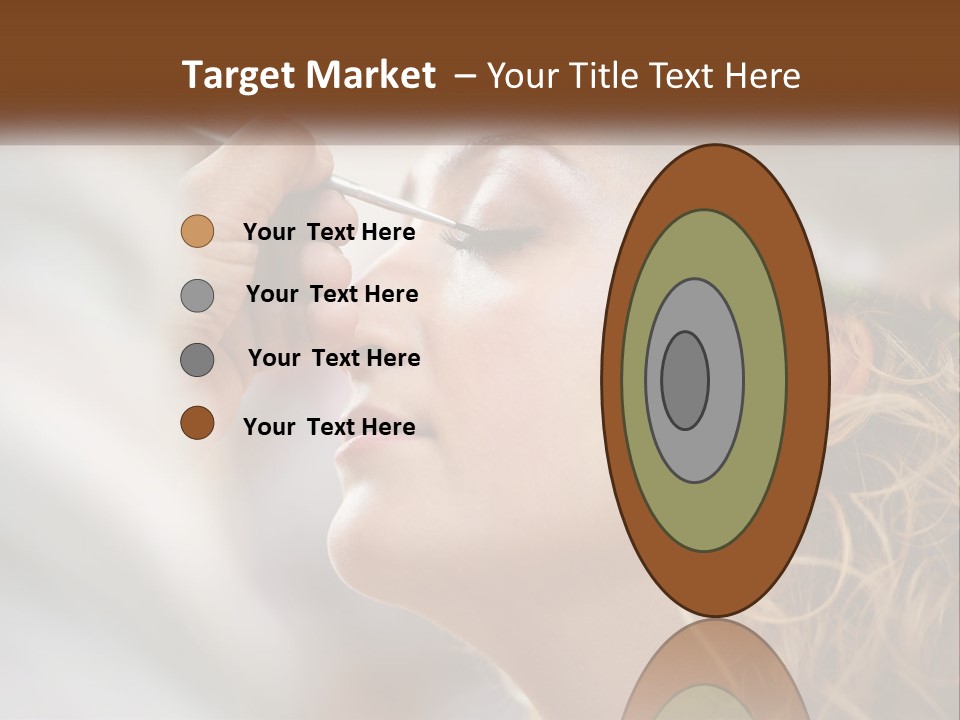 A Woman Getting Her Makeup Done By A Professional Makeup Artist PowerPoint Template